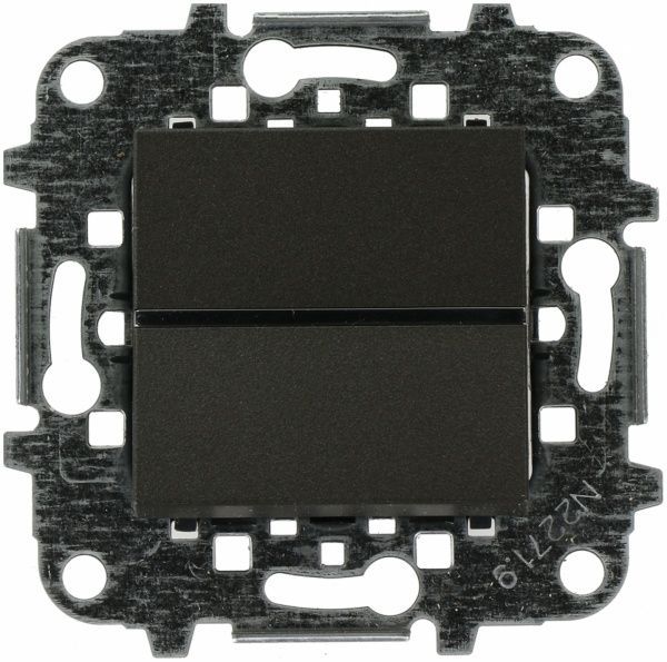 Выключатель перекрестный одноклавишный ABB Zenit без подсветки 10 А 230В IP20 антрацит N2210 AN Z