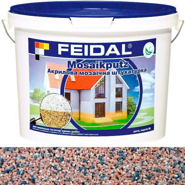 Декоративная штукатурка мозаичная Feidal Mosaikputz mini А15 15 кг коричневыйчерный