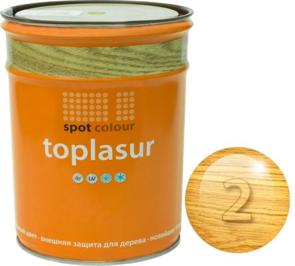 Лазур Spot Colour Toplasur №2 сосна напівглянець 1 л