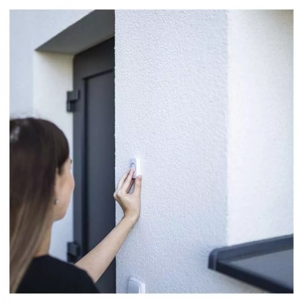 Звонок беспроводной в розетку Emos белый с серым P5733W