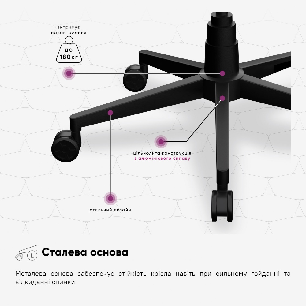 Крісло ігрове Cyberlux V8 Fabric чорний