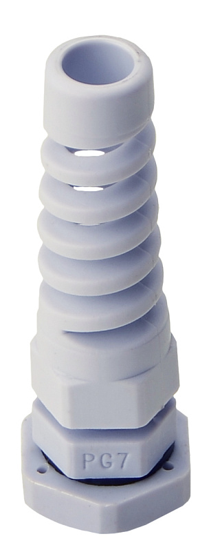 Кабельный ввод АСКО-УКРЕМ PGS 7 спиральный белый