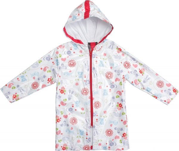 Дождевик Drydope Зверушки р.110 белый с принтом 020-в/д1 