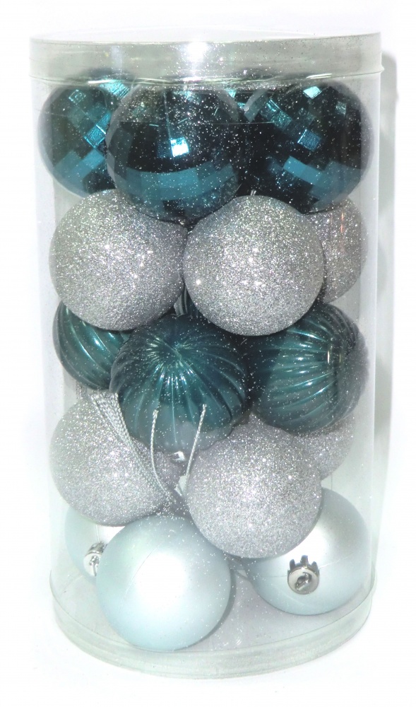 Набор елочных шаров EPI-19047 /19048 в ассортименте d 50 мм 20 шт./уп.