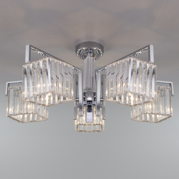 Люстра стельова Strotskis April Wi-Fi 5xE14 хром 10126/5 (хром) 