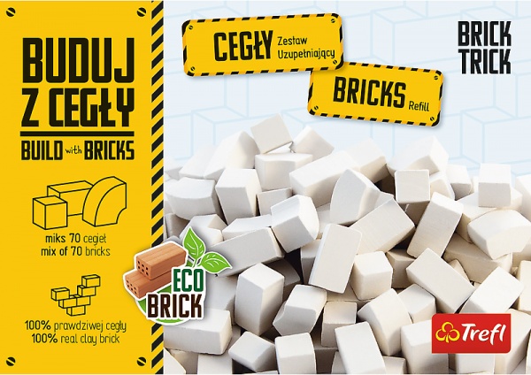 Конструктор Trefl Brick Trick мікс білі замкові цеглини 61557