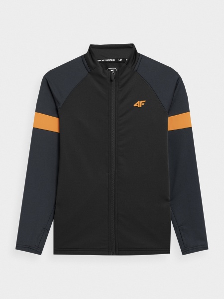 Джемпер 4F SWEATSHIRT FNK M074 4FJSS23TFSWM074-20S р. 122-128 черный