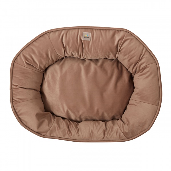 Лежак PETBED Velor Пончик XL 115x80x20 см коричневый