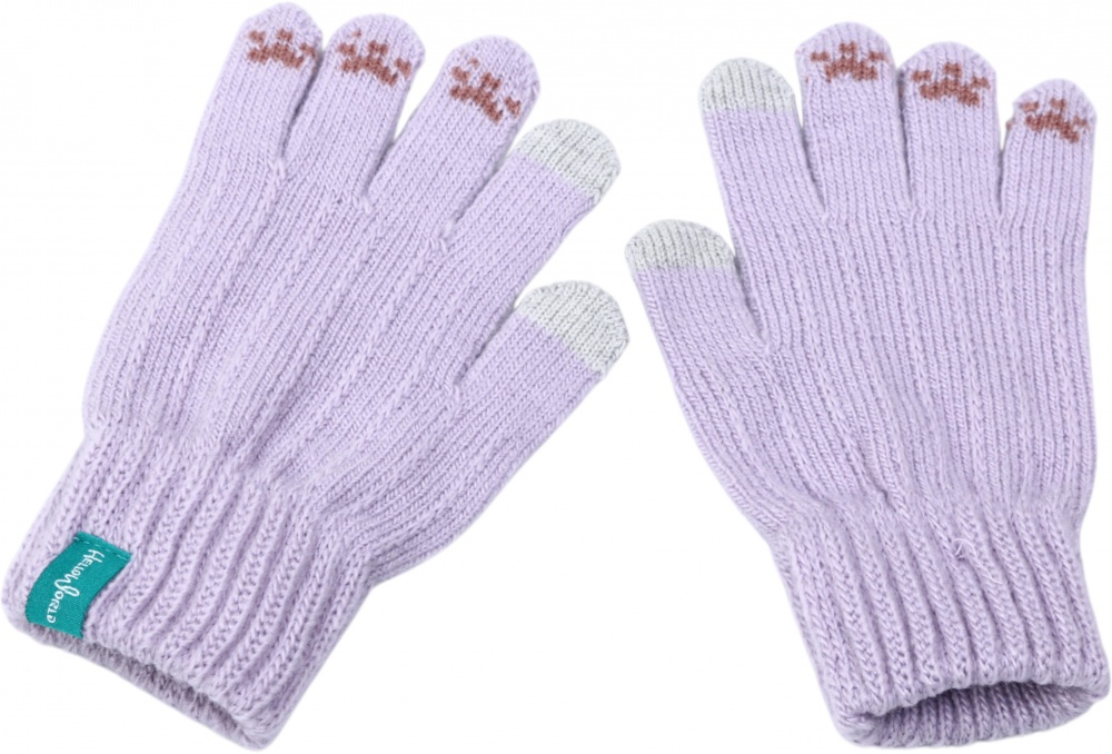 Рукавицы HW для девочек р.14-16 /сиреневый