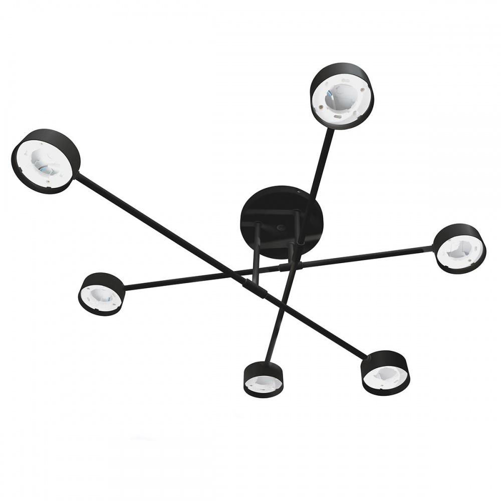 Люстра стельова LIGHT SET NADIYA 6xGX53 чорний