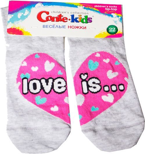 Носки детские Conte-Kids Tip-Top Веселые ножки 279 17С-10СП р.20 светло-серый 