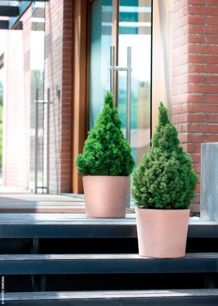 Горщик керамічний DEROMA циліндр 25х21х6,9 примітіво вайт круглий білий 