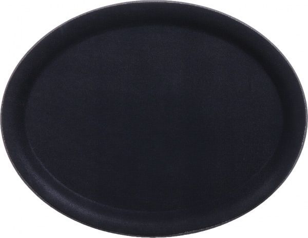 Таця з антиковзким покриттям 29х22x1,5 см чорна Origami Horeca