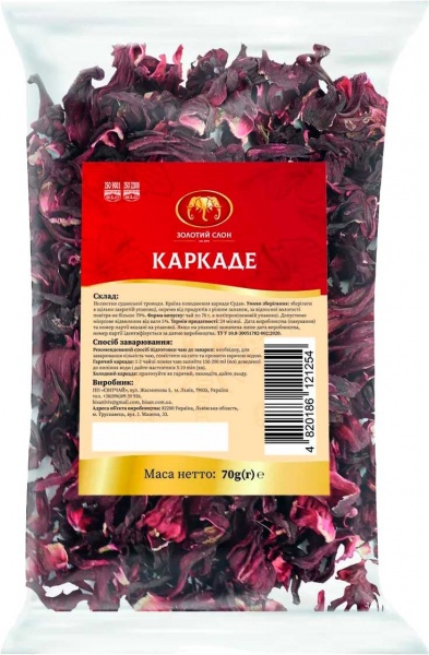 Чай каркаде Золотой Слон Каркаде 4820186121254 70 г 