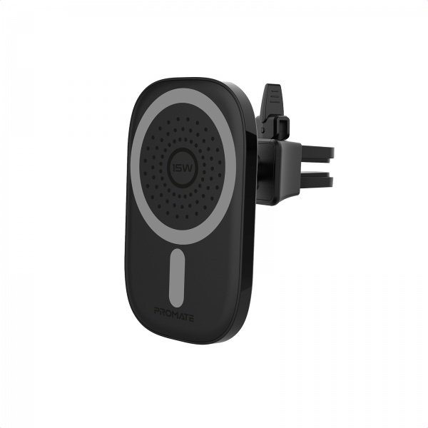 Автомобильное зарядное устройство Promate VentMag-15W Black 