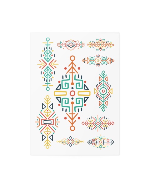 Тату тимчасове TATTon.me Aztec Art mix