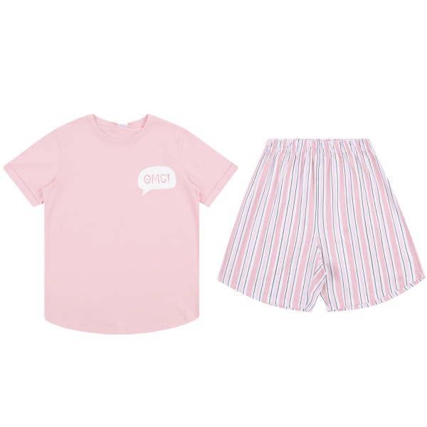 Піжама дитяча для дівчаток Funtime р.134 рожевий із білим 