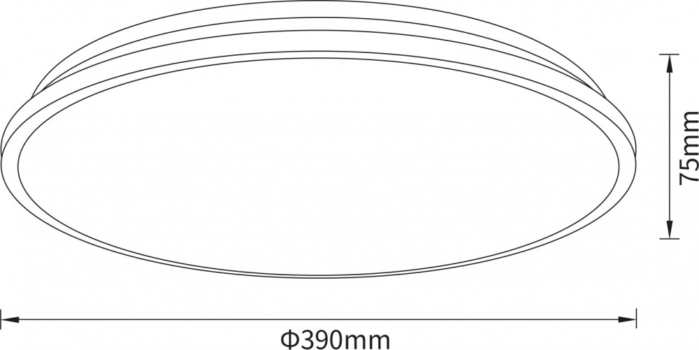 Світильник стельовий Sensio Terez LED 48 Вт білий із чорним 3000-6500 К AR-N250421013