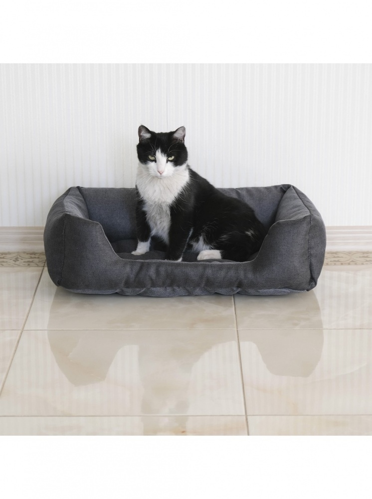 Лежак FX home Mальмо 60х40х18 см, сірий