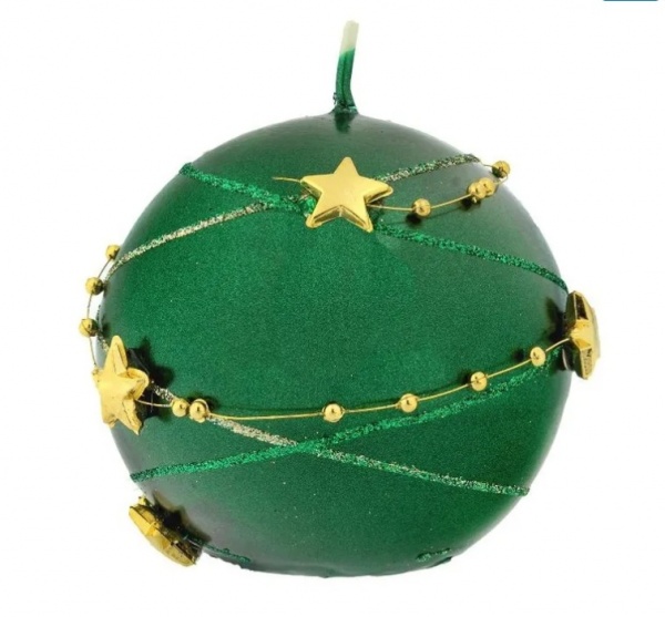 Свеча 80 мм Гирлянда зеленая Pako-If