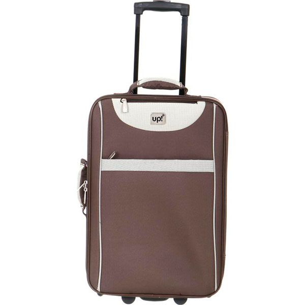 Чемодан Underprice 1022NC коричневый с бежевым 71x45x23 см