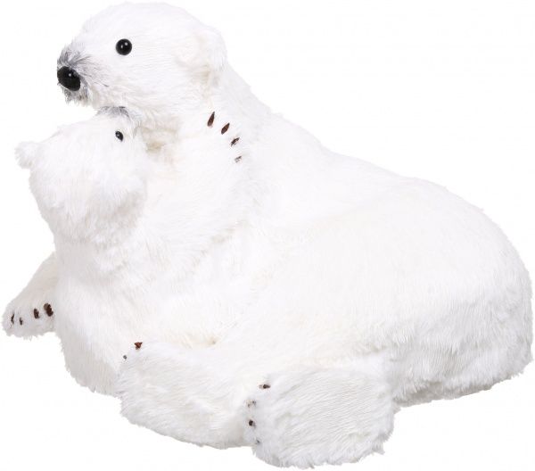 Декоративная фигура Мишка с медвежонком B40754P-W 38 см 