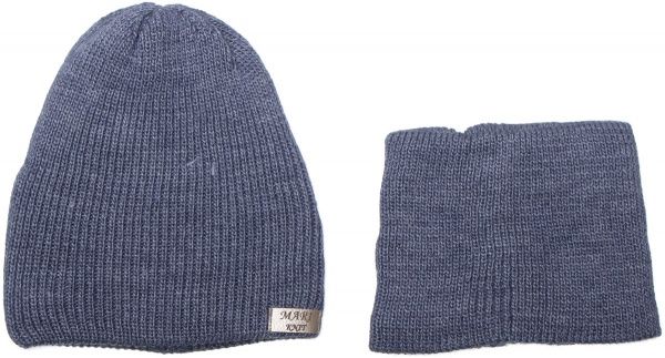Комплект шапка + снуд Mari-Knit 0829 р.52-54 индиго 