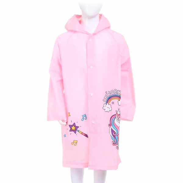 Дощовик для дівчинки Susino Єдиноріжка р.110 рожевий RP211 L (110-125)