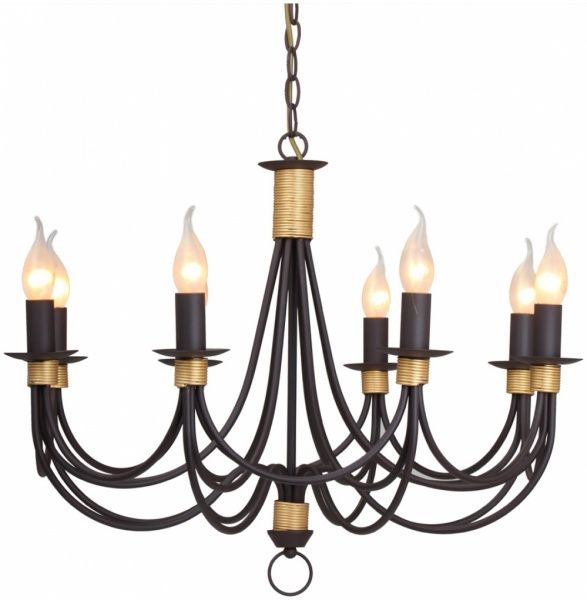 Люстра підвісна Vitaluce 8xE14 шоколадний V1210/8 