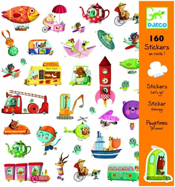 Набір наліпок Djeco Веселий транспорт DJ08844