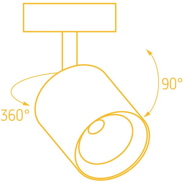 Светильник точечный LightMaster CL007 LED COB 15 Вт 4000 К черный 