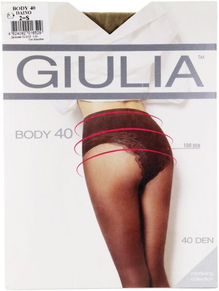 Колготки Giulia Body 40 den р. 2 бежевый 