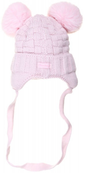 Шапочка дитяча для дівчинки Kraft+ р.36-38 рожевий 2733 