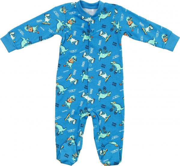 Человечек для мальчика Фламинго ясельный 647-217 р.74 бирюзовый 