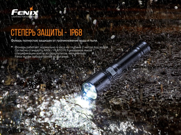 Фонарик Fenix ручной C6V3.0 1500лм черный
