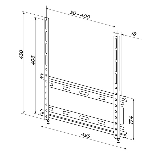 Кріплення для телевізора HausMark STW-44 фіксовані 36