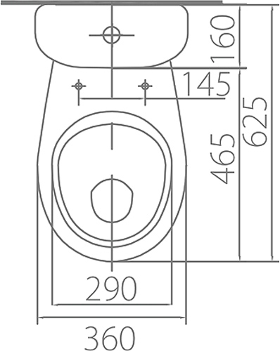Унитаз-компакт Kolo Antysplash із сидінням 209905UA