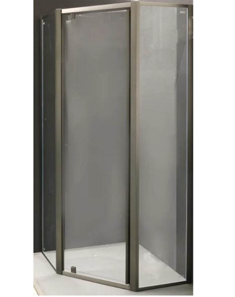Душевое ограждение EGO пятиугольное распашное LEX GREY 90х90х200 см NAA3231