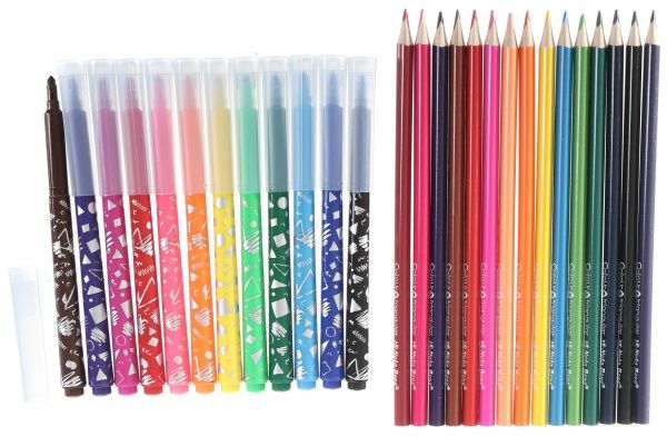 Набор для рисования цветные карандаши и фломастеры Nota Bene