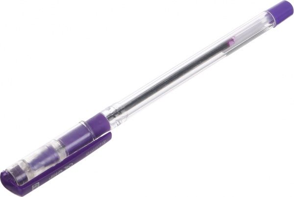 Ручка Optima Oil Grip 0,5 мм фіолетова 