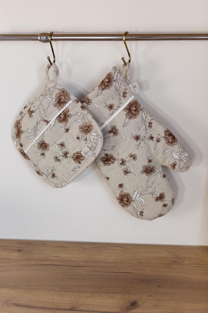 Прихватка Сappuccino цветы 20x20 см Прованс