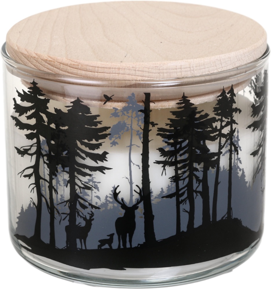 Свеча ароматическая Pako-If в стекле Снежный лес 100х80 мм