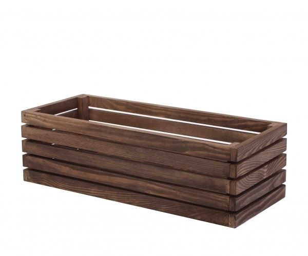 Кашпо дерев'яне 009 Валвейк 47х20х15 прямокутний коричневий 