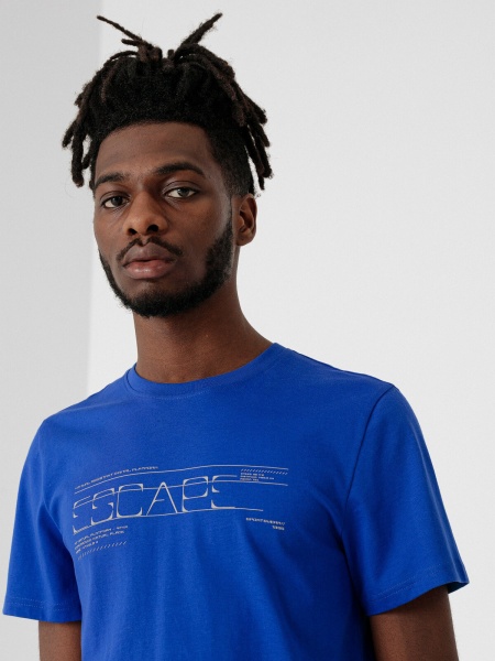 Футболка 4F D4L21-TSM226-33S р.S синий