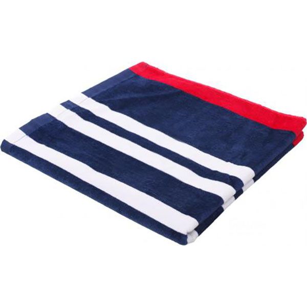 Полотенце пляжное Stripe 70x140 см темно-синее