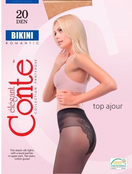 Колготки Conte BIKINI 20 den natural р. 2 бежевый 
