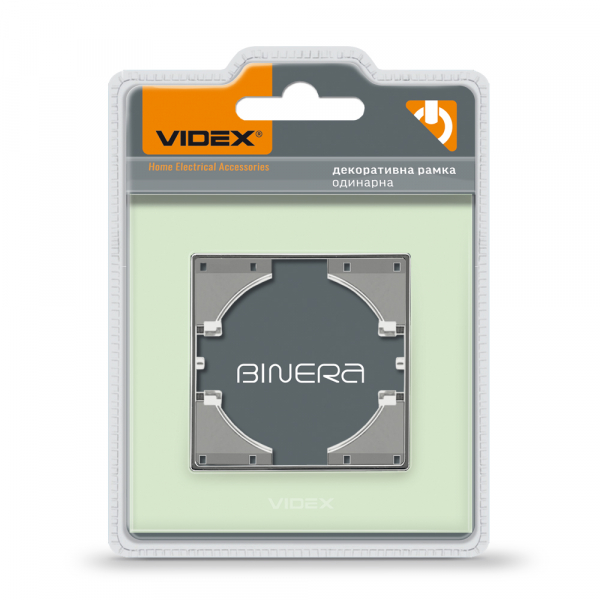 Рамка одноместная Videx Binera горизонтальная зеленый VF-BNFRG1H-GR