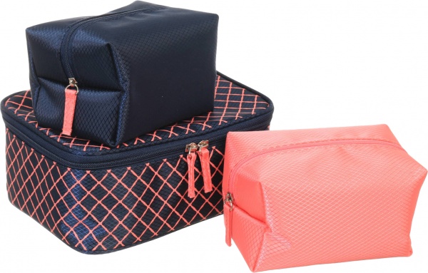 Набор косметичек AVL 36016 сине-розовый 