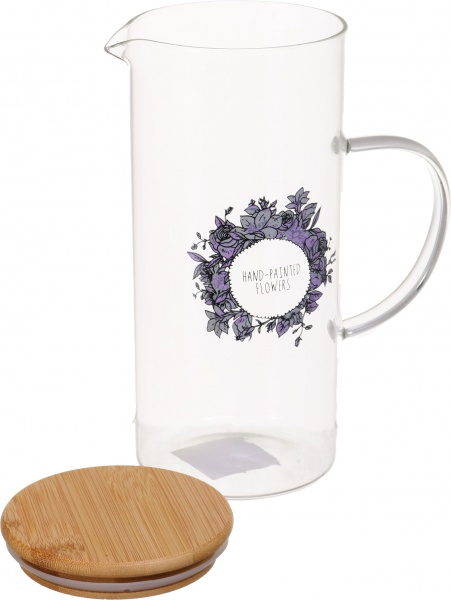 Кувшин с бамбуковой крышкой 1,5 л 9030-2 S&T