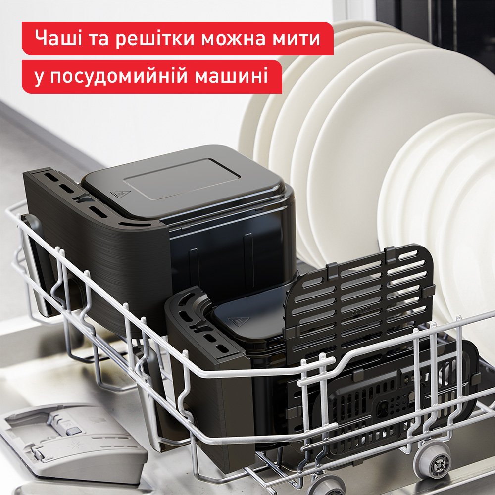 Мультипечь Tefal Dual Easy Fry & Grill Air Fryer EY905B10